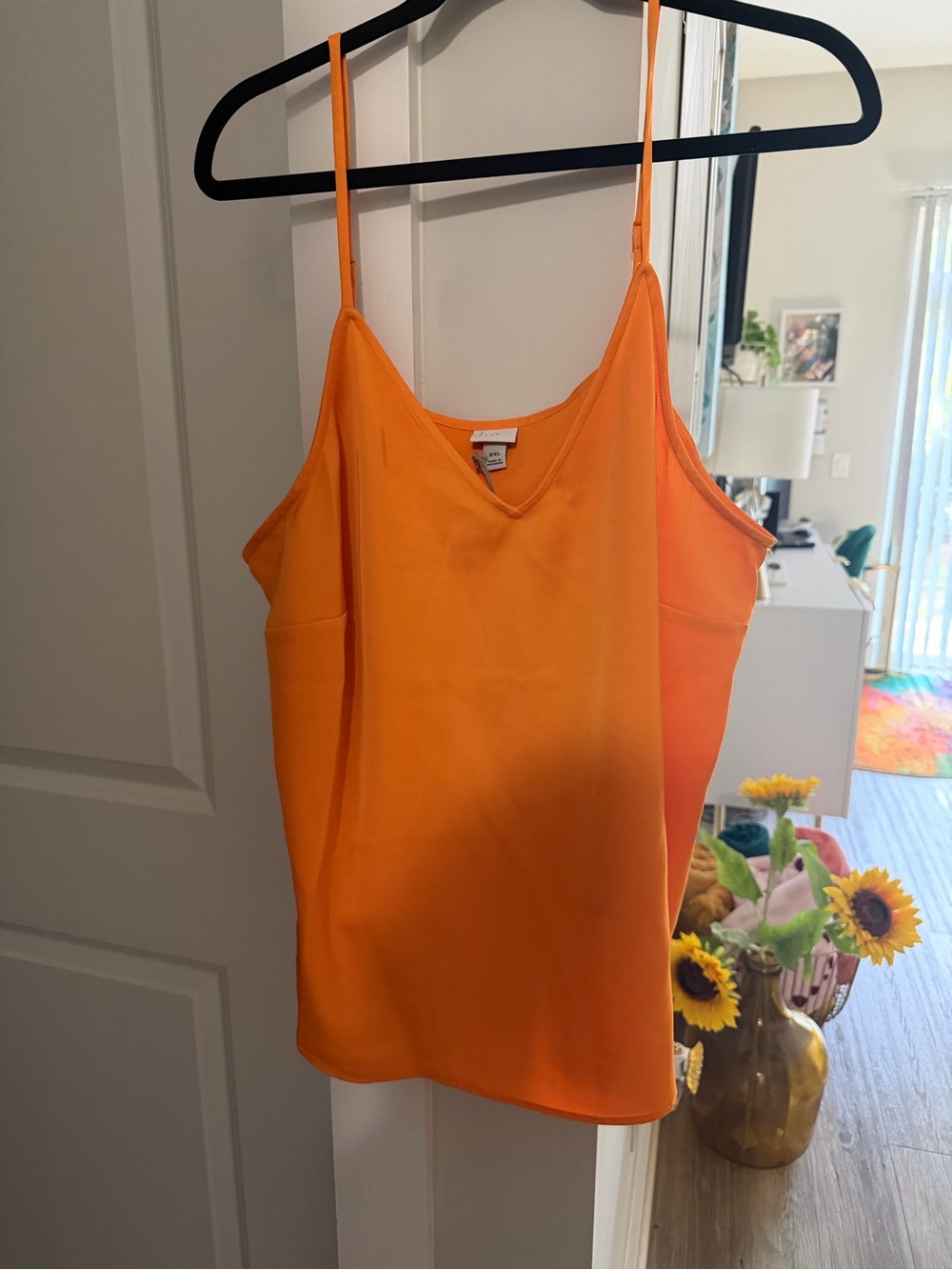 a new day Bright Orange Spaghetti Strap Cami
